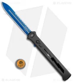Paragon Estiletto Dagger OTF Automatic Black Bolt (5.5" Blue) -Knife Shop Paragon Estiletto Dagger OTF Auto Black Bolt Blue EST SP LB B CBLU ST BHQ 113328 jr bottlecap