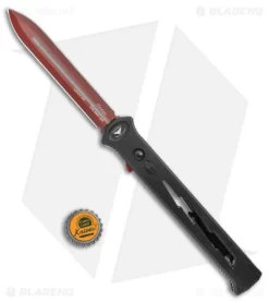 Paragon Estiletto Dagger OTF Automatic Black Bolt (5.5" Red) -Knife Shop Paragon Estiletto Dagger OTF Auto Black Bolt Red PARA EST SP LB B CRB BHQ 32562 jr bottlecap