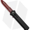 Paragon PARA-XD Black OTF Automatic Knife (3.625" Red Serr)