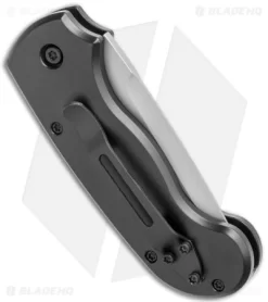 Paragon Snapper Black Automatic Knife (2.5" Bead Blast) -Knife Shop Paragon Snapper Black Auto BB BHQ 122937 jr side