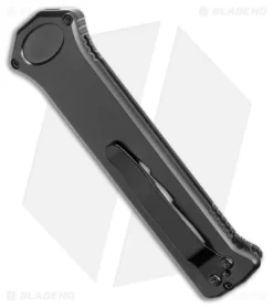 Paragon X Bolt OTF Tanto Automatic Knife Black Lightning Bolt (3.6" Black Serr) -Knife Shop Paragon X Bolt OTF Auto Black Lightning Bolt Black Serr BHQ 179343 jr side