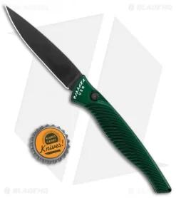 Piranha DNA Automatic Tactical Knife Green Aluminum (3.25" Black) 7 Piranha DNA Automatic Tactical Knife Green Aluminum (3.25" Black) -Knife Shop Piranha DNA Auto Green Alum Black BHQ 33087 jr bottlecap