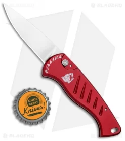 Piranha Fingerling Automatic Knife Red (2.5" Mirror) -Knife Shop Piranha Fingerling Auto Red Mirror BHQ 0404 jr bottlecap