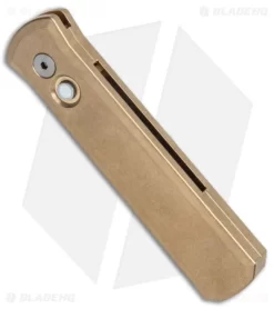 Pro-Tech Godson Automatic Knife Bronze Aluminum (3.15" Satin) 7110 -Knife Shop Pro Tech Godson Auto Bronze Aluminum Satin 7110 BHQ 140362 jr spine