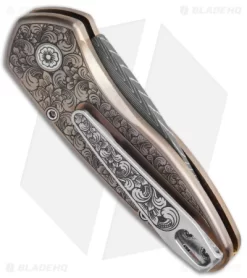 Pro-Tech Sprint Ultimate Custom Automatic Knife Bronze/Pearl (1.95" Damascus) 6 Pro-Tech Sprint Ultimate Custom Automatic Knife Bronze/Pearl (1.95" Damascus) -Knife Shop Pro Tech Sprint Ultimate Custom Auto Bronze Pearl Damascus BHQ 95682 jr side