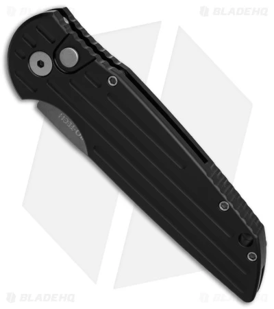 Pro-Tech Tactical Response TR-3 Knife Black W/ Grooves (3.5" Bead Blast) 2 Pro-Tech Tactical Response TR-3 Knife Black W/ Grooves (3.5" Bead Blast) - Image 2