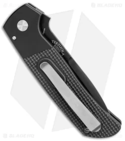 Pro-Tech Terzuola ATCF Automatic Knife Textured Black G-10 (3.5" DLC MagnaCut) 6 Pro-Tech Terzuola ATCF Automatic Knife Textured Black G-10 (3.5" DLC MagnaCut) -Knife Shop Pro Tech Terzuola ATCF Auto Textured Black G 10 DLC MagnaCut BHQ 147077 jr side