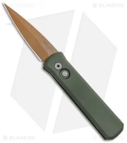 Pro-Tech Godson Desert Warrior Automatic Knife OD Green (3.15" Copper) 721DW