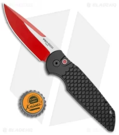 Pro-Tech TR-3 Automatic Knife Fish Scale Aluminum (3.5" Red) Exclusive -Knife Shop Protech TR 3 Auto Fish Scale Aluminum Red Exclusive BHQ 107626 jr bottlecap