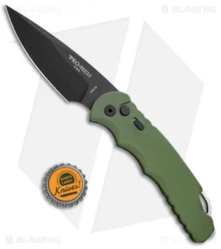 Protech TR-4.3 Green Tactical Response 4 Automatic Knife (4" Black D2) 9 Protech TR-4.3 Green Tactical Response 4 Automatic Knife (4" Black D2) -Knife Shop Protech TR 4.3 Green Tactical Response 4 Black BHQ 13730 jr bottlecap