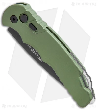 Protech TR-4.3 Green Tactical Response 4 Automatic Knife (4" Black D2) 2 Protech TR-4.3 Green Tactical Response 4 Automatic Knife (4" Black D2) - Image 2