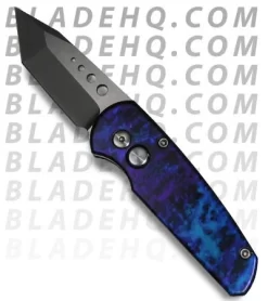 309 Pro-Tech Runt 3 Automatic Knife (Blue Jazz / Two Tone PLN)