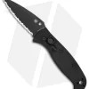 Spyderco Autonomy 2 Automatic Knife Black G-10 (3.5" Black Full Serr LC200N)
