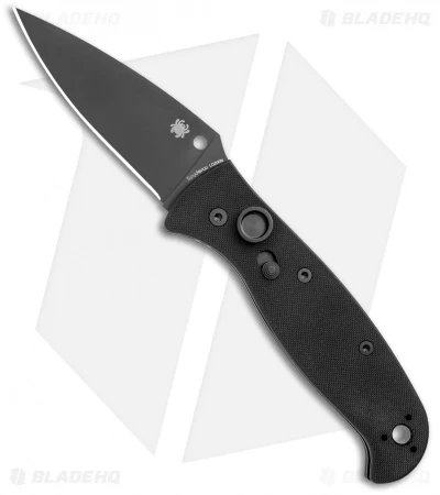 Spyderco Autonomy 2 Automatic Knife Black G-10 (3.5" Black LC200N) C165GPBBK2 1 Spyderco Autonomy 2 Automatic Knife Black G-10 (3.5" Black LC200N) C165GPBBK2