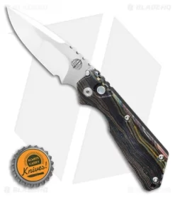 Strider + Pro-Tech Custom SnG Automatic Unique Micarta Lithosphere (3.5" Mirror) -Knife Shop Strider Pro Tech Custom SnG Automatic Unique Micarta lithosphere 3.5 Mirror BHQ 122889 LS Bottlecap