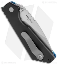 Strider + Pro-Tech Custom SnG Automatic Unique Micarta Blue Vein (3.5 Stonewash) 6 Strider + Pro-Tech Custom SnG Automatic Unique Micarta Blue Vein (3.5 Stonewash) -Knife Shop Strider Protech Custom SnG Auto Untique Micarta Blue Vein SW BHQ 115491 jr side
