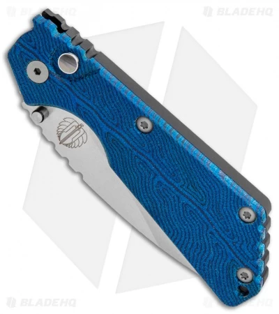 Strider + Pro-Tech Custom SnG Automatic Unique Micarta Blue Vein (3.5 Stonewash) 2 Strider + Pro-Tech Custom SnG Automatic Unique Micarta Blue Vein (3.5 Stonewash) - Image 2