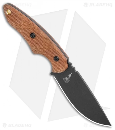 TOPS Knives 3 Pointer Fixed Blade Knife Tan Canvas (3.13" Black) 2 TOPS Knives 3 Pointer Fixed Blade Knife Tan Canvas (3.13" Black) - Image 2