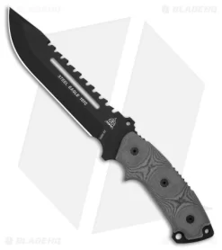 TOPS Knives Steel Eagle 107C Knife (7" Black Plain)