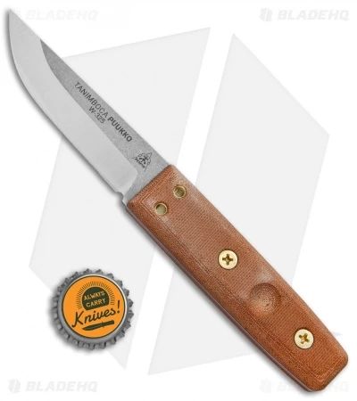 TOPS Knives Tanimboca Puukko Knife Tan Canvas Micarta (3.6" Satin) 4 TOPS Knives Tanimboca Puukko Knife Tan Canvas Micarta (3.6" Satin) - Image 4