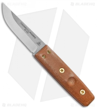 TOPS Knives Tanimboca Puukko Knife Tan Canvas Micarta (3.6" Satin) 1 TOPS Knives Tanimboca Puukko Knife Tan Canvas Micarta (3.6" Satin)