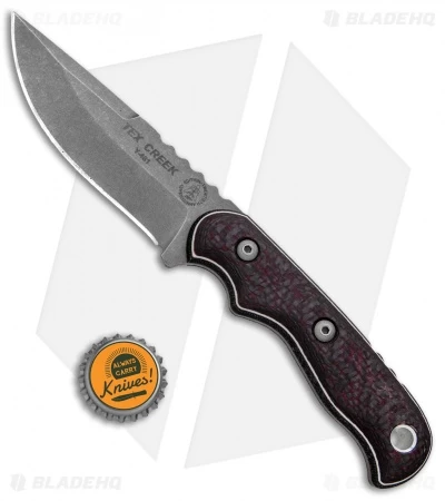TOPS Knives Tex Creek Hunter 20th Anniversary Knife Fixed Blade (4.25" SW) 4 TOPS Knives Tex Creek Hunter 20th Anniversary Knife Fixed Blade (4.25" SW) - Image 4