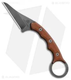 TOPS Knives Poker Fixed Blade Knife Micarta (2.5" Gray)