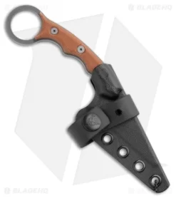 TOPS Knives Poker Fixed Blade Knife Micarta (2.5" Gray) -Knife Shop TOPS Poker Micarta Gray TPKR01 BHQ 103033 jr sheath