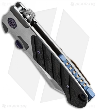 Andre De Villiers Custom Butcher V2 Flipper Carbon Fiber (3.75" Satin) AdV 2 Andre De Villiers Custom Butcher V2 Flipper Carbon Fiber (3.75" Satin) AdV - Image 2