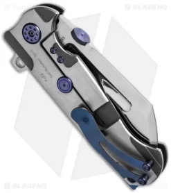 Andre De Villiers Custom Butcher V2 Flipper Carbon Fiber (3.75" Satin) AdV 6 Andre De Villiers Custom Butcher V2 Flipper Carbon Fiber (3.75" Satin) AdV -Knife Shop adv butcher v2 cf ti blue 2 side cm