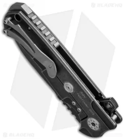 Andre De Villiers Mid-Tech Pathfinder Knife Drilled (3.75" Black) AdV 5 Andre De Villiers Mid-Tech Pathfinder Knife Drilled (3.75" Black) AdV -Knife Shop adv pathfinder distressed bottom