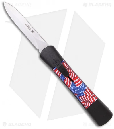 AKC Concord Dagger OTF Automatic Knife American Flag (3.25" Satin) 1 AKC Concord Dagger OTF Automatic Knife American Flag (3.25" Satin)