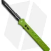 Paragon Estiletto Tanto Green OTF Auto Knife (5.25" Black Plain)