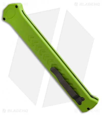 Paragon Estiletto Tanto Green OTF Automatic Knife (5.25" Serr) 2 Paragon Estiletto Tanto Green OTF Automatic Knife (5.25" Serr) - Image 2