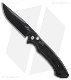Bear OPS Bold Action VII Automatic Knife Black Zytel (3.375" Black)