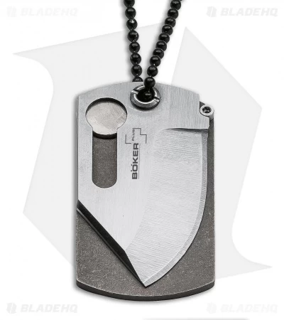 Boker Plus Kubasek KTK Dog Tag Knife Titanium (1.75" Satin) 2 Boker Plus Kubasek KTK Dog Tag Knife Titanium (1.75" Satin) - Image 2