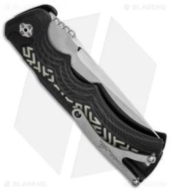 Brian Tighe Custom Tighe Fighter Automatic W/ Glow Pattern (3.9" Polish) -Knife Shop brian tighe fighter auto glow pattern bhq 36485 cm side