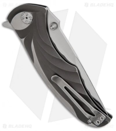 Brian Tighe Custom Tighe Coon Knife Fluted Titanium (3.75" Polished) 2 Brian Tighe Custom Tighe Coon Knife Fluted Titanium (3.75" Polished) - Image 2