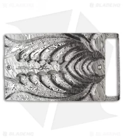Brian Tighe Custom Rib Cage Damasteel Belt Buckle