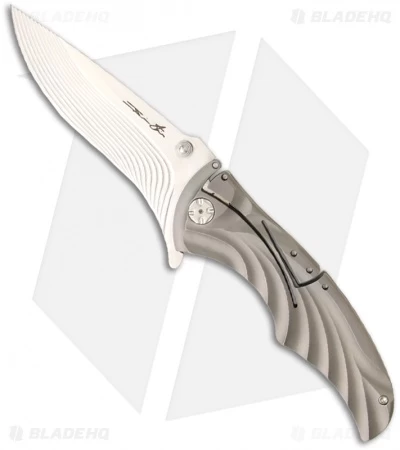 Brian Tighe Custom Tighe Coon Knife NIRK Lock Titanium Folder (3.75" Satin) 1 Brian Tighe Custom Tighe Coon Knife NIRK Lock Titanium Folder (3.75" Satin)