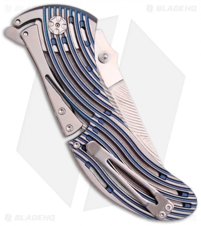 Brian Tighe Custom Large Tighe Rod Knife Titanium Folder (4" Satin) 2 Brian Tighe Custom Large Tighe Rod Knife Titanium Folder (4" Satin) - Image 2