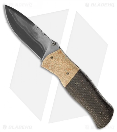 Burr Oak Knives Bull Pup Knife Mokume/LSCF (3.5" San Mai) 1 Burr Oak Knives Bull Pup Knife Mokume/LSCF (3.5" San Mai)