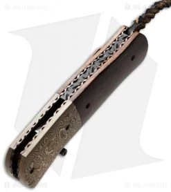 Burr Oak Knives Folding Bowie Knife Ironwood/Mokume (3.625" San Mai Damascus) 5 Burr Oak Knives Folding Bowie Knife Ironwood/Mokume (3.625" San Mai Damascus) -Knife Shop burr oak knives sidewinder II 9 2014 bottom