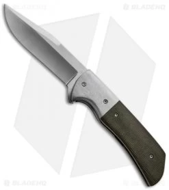 Chuck Gedraitis Pathfinder Flipper Knife Ti/Micarta (3.5" Satin Plain)