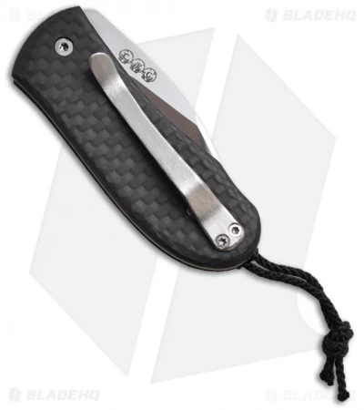Chuck Gedraitis Extra Small Snubnose Folder Knife Carbon Fiber (1.75" Satin) 2 Chuck Gedraitis Extra Small Snubnose Folder Knife Carbon Fiber (1.75" Satin) - Image 2