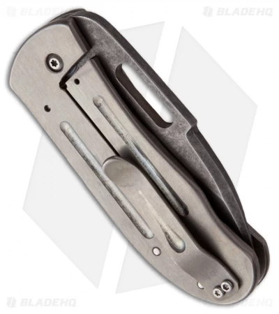Chuck Gedraitis Small Snubnose Knife Titanium Folder (2.125" Acid Wash) 2 Chuck Gedraitis Small Snubnose Knife Titanium Folder (2.125" Acid Wash) - Image 2