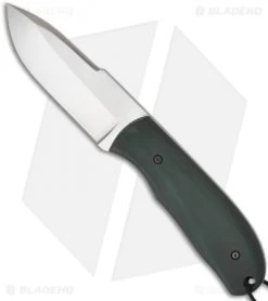 Chuck Gedraitis Snubnose Fixed Blade Knife W/ Green G-10 (3.06" Satin Plain)