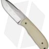 Chuck Gedraitis Snubnose Fixed Blade Knife W/ Tan G-10 (3.06" Hamon)