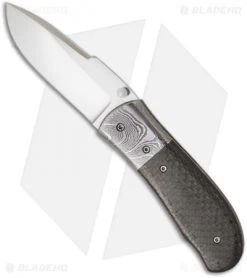 Chuck Gedraitis Snubnose Folder Knife W/ LSCF Carbon Fiber (3" Satin Plain)