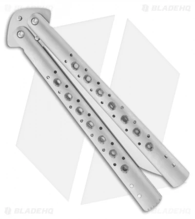 Chuck Gedraitis Knives Balisong #103 Titanium Butterfly Knife (4.5" Satin) 2 Chuck Gedraitis Knives Balisong #103 Titanium Butterfly Knife (4.5" Satin) - Image 2